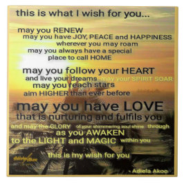 Wish Decorative Tegel door Adiela Akoo Tegeltje