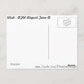 Wish - DFW Airport # 2 Briefkaart (Achterkant)