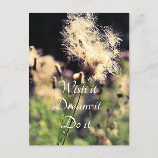 Wish Dream Do Briefkaart (Voorkant)