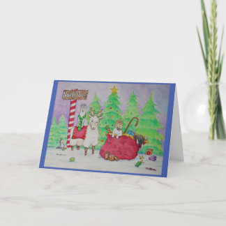 Wish Ewe a Merry Kerstmis Feestdagen Kaart