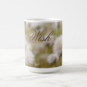 "Wish" Fluffy Dandelion Field Koffiemok