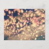 Wish Lanterns Dream Forest - Carte Numéro de table (Dos)