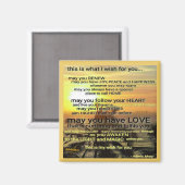 WISH Magnet par la poète Adiela Akoo (Recto/Verso)