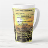 WISH Mug par la poète Adiela Akoo - Large Latte (Angle droit)