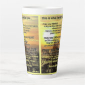 WISH Mug par la poète Adiela Akoo - Large Latte (Devant)