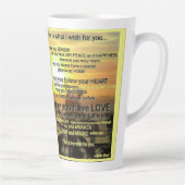 WISH Mug par la poète Adiela Akoo - Large Latte (Droite)