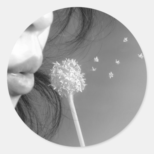 Wish Ronde Sticker (Voorkant)