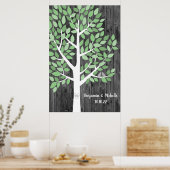 Wish Tree - 125 Leaf Guest Book Poster alternatif (Cuisine)