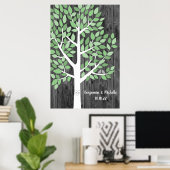 Wish Tree - 125 Leaf Guest Book Poster alternatif (Bureau à domicile)
