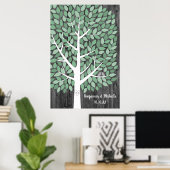 Wish Tree - 200 Leaf Guest Book Poster alternatif (Bureau à domicile)