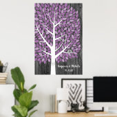 Wish Tree - 225 Leaf Guest Book Alternative Poster (Bureau à domicile)