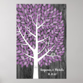 Wish Tree - 225 Leaf Guest Book Alternative Poster (Devant)