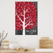 Wish Tree - 250 Leaf Guest Book Poster alternatif (Cuisine)