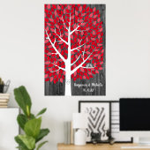 Wish Tree - 250 Leaf Guest Book Poster alternatif (Bureau à domicile)