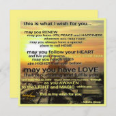 Wish Wenskaart van Adiela Akoo (Voorkant / Achterkant)