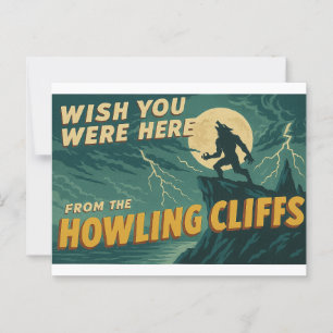 Wish You Were Here beroemd gemaakt door The Howlin Briefkaart