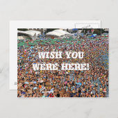 Wish you were here funny briefkaart (Voorkant / Achterkant)