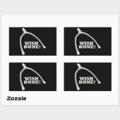 Wishbone Rechthoekige Sticker (Vel)