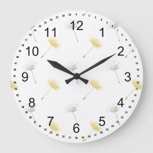 Wishes Dandelion Flowers Grote Klok