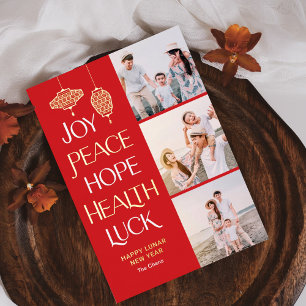 Wishful Words FOLIE Chinees Nieuwjaar Kaart