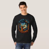 Wishin I Was Fishing T-shirt (Voorkant volledig)