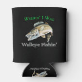 Wishin I was Walleye Fishin Blikjeskoeler (Achterkant)