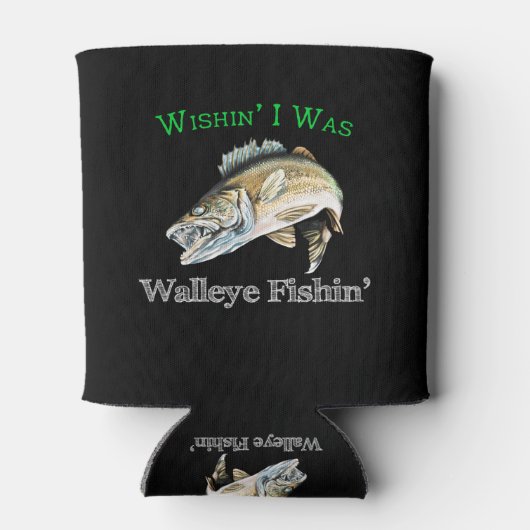 Wishin I was Walleye Fishin Blikjeskoeler (Achterkant)