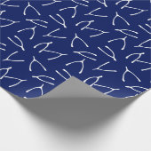 Wishing Bone Good Luck Wishbone Pattern Cadeaupapier (Hoek)