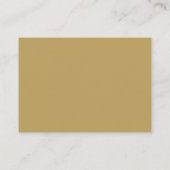 Wishing Good Black and Gold Script Weddenschap Informatiekaartje (Achterkant)