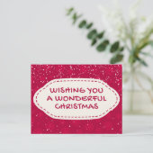 Wishing Merveilleuse carte postale de Noël (Debout devant)