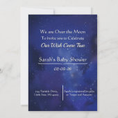 Wishing Star Night Sky Baby Shower Invitation (Dos)