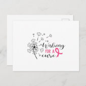 Wishing voor een kure kanker briefkaart (Voorkant / Achterkant)