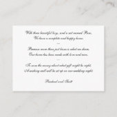 Wishing Well Cartes for Wedding Invitations (Dos)