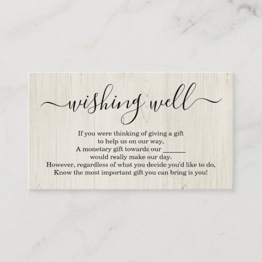 Wishing Well for Faire-part de mariage - Bois rust (Devant)