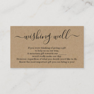 Wishing Well for Faire-part de mariage - Rustique