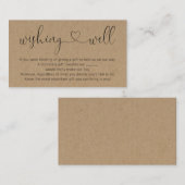 Wishing Well for Faire-part de mariage - Rustique (Devant / Derrière)
