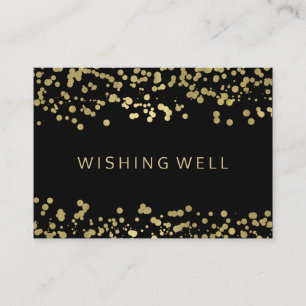 Wishing Well Gold Foil Confetti Informatiekaartje
