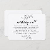 Wishing Well rustic kraft insert carte personnalis (Devant / Derrière)