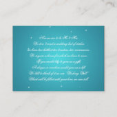 Wishing Well Sparkling String Turquoise Informatiekaartje (Achterkant)