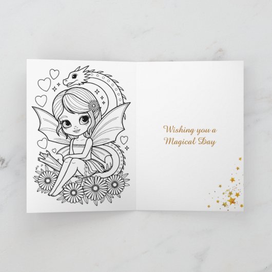 Wishing you a Magical Day | Fairy Kaart (Binnen)