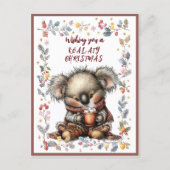 Wishing You A Merry KOAL-ATY Christmas Feestdagenkaart (Voorkant)