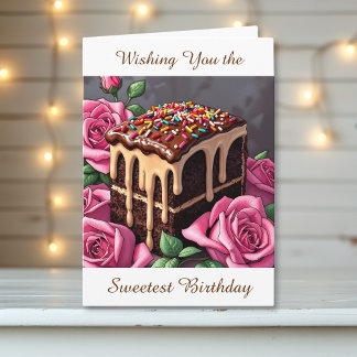 Wishing You the Sweetest Birthday | Cake Kaart