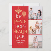 Wishwords Carte de Nouvel An Chinois (Devant)