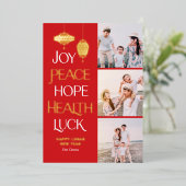 Wishwords FOIL Carte de Nouvel An Chinois (Debout devant)