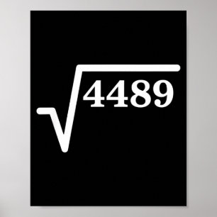 Wiskunde 4489, Perfecte Vierkante Wiskunde Grap Vo Poster
