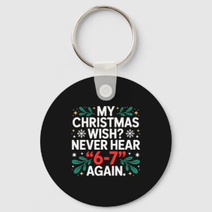 Wiskunde 67 Meme Grappig Zes Zeven Kerst Student 6 Sleutelhanger