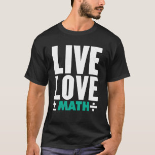 Wiskunde Afbeelding voor vrouwelijke Wiskunde wisk T-shirt