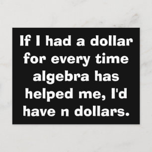 Wiskunde Algebra Briefkaarten
