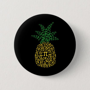 Wiskunde anananas Pi Dag wiskunde Leraar Geek Ner Ronde Button 5,7 Cm