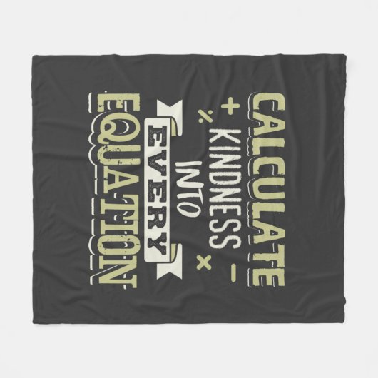 Wiskunde Bereken de Kindheid in Elke Vergelijking Fleece Deken (Voorkant (Horizontaal))